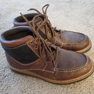 Men shoe boot size 9 brown leather